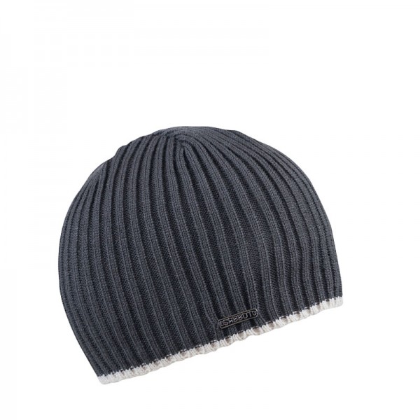 Zimní pánská jednoduchá čepice s kontrastním lemem, MAREK