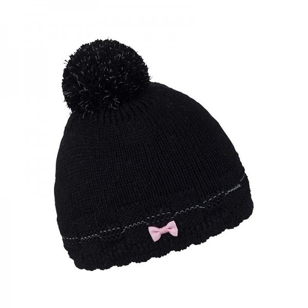 Zimní dětská čepice s mašličkou, JULIE