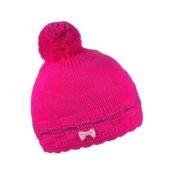 Zimní dětská čepice s mašličkou, JULIE