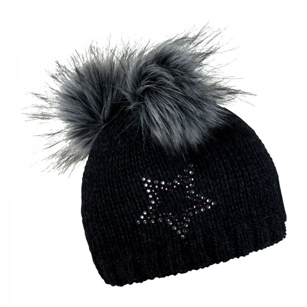 Zimní dětská hřejivá čepice se dvěma bambulemi, IVANKA