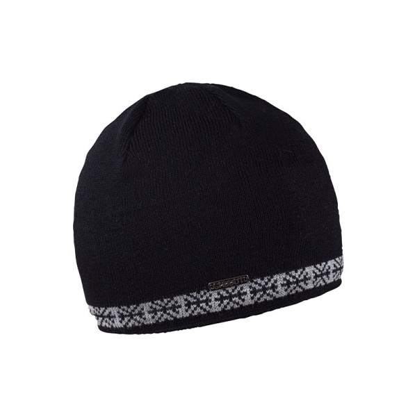 Zimní pánská čepice se vzorem sněhové vločky na lemu, JAN