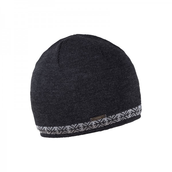 Zimní pánská čepice se vzorem sněhové vločky na lemu, JAN