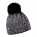 Zimní čepice s výraznou kožešinovou bambulí, CILKA